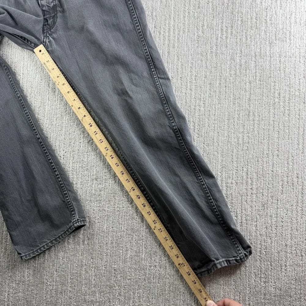 Levi's 513 Black Denim Jeans Men's Size 36x30 (Fits 36x29)